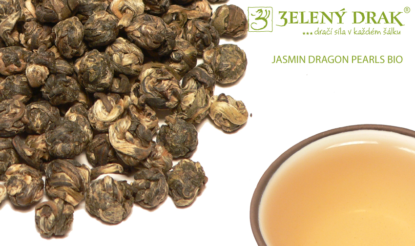 CHINA JASMIN DRAGON PEARLS BIO - zelený čaj