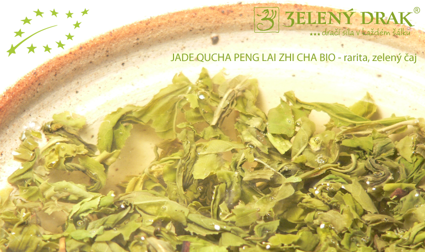 CHINA GREEN JADE QUCHA PENG LAI ZHI CHA BIO - rarita, zelený čaj - nálev