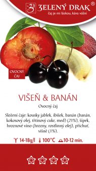 VIŠEŇ A BANÁN - ovocný čaj - Obrázek 2