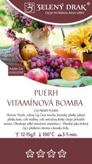 PUERH VITAMÍNOVÁ BOMBA  - pravý černý čaj - Obrázek 2