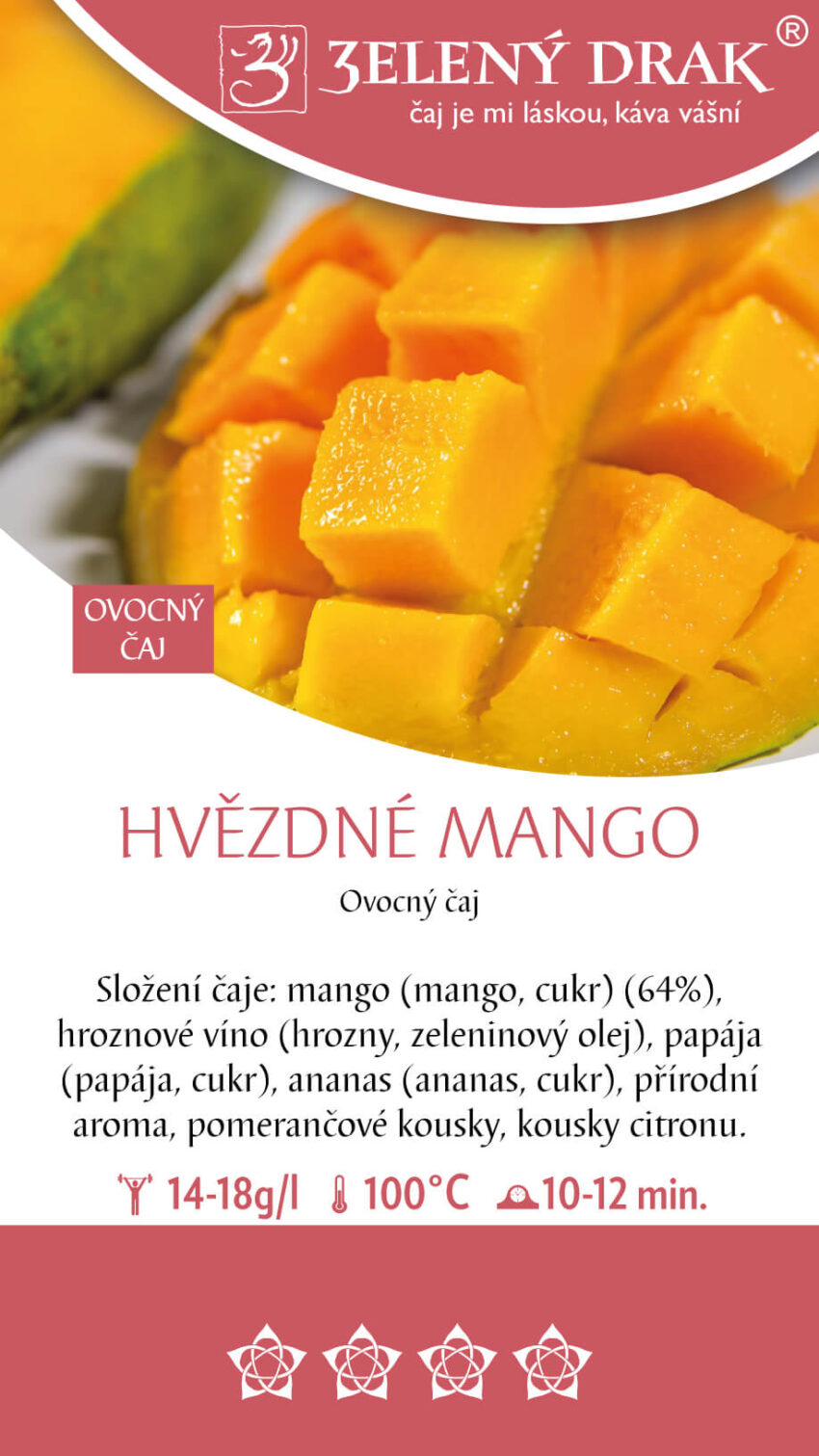 HVĚZDNÉ MANGO - ovocný čaj • hvezdne mango • sypaný čaj