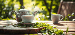 Čerstvý sypaný čaj