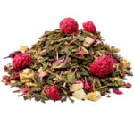 MALINOVÝ CHEESECAKE  •  zelený čaj