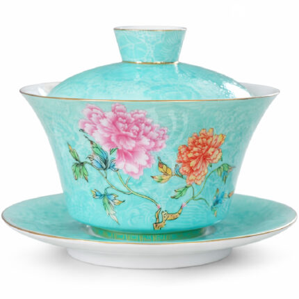 Porcelánový zhong (květinový dekor)