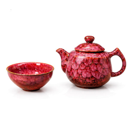 Červená čajová konvička (245 ml)