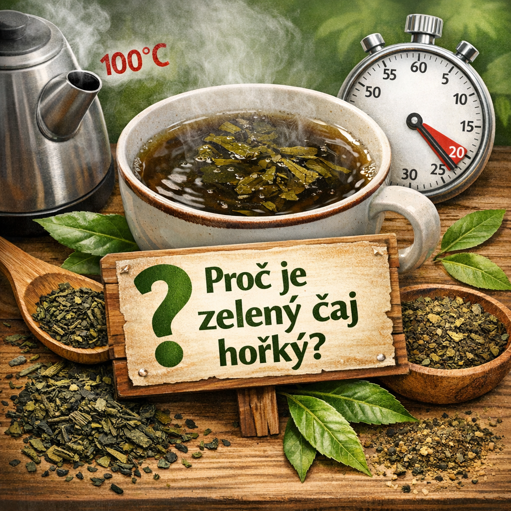 Proč je zelený čaj hořký – nejčastěji kvůli vroucí vodě a dlouhému louhování