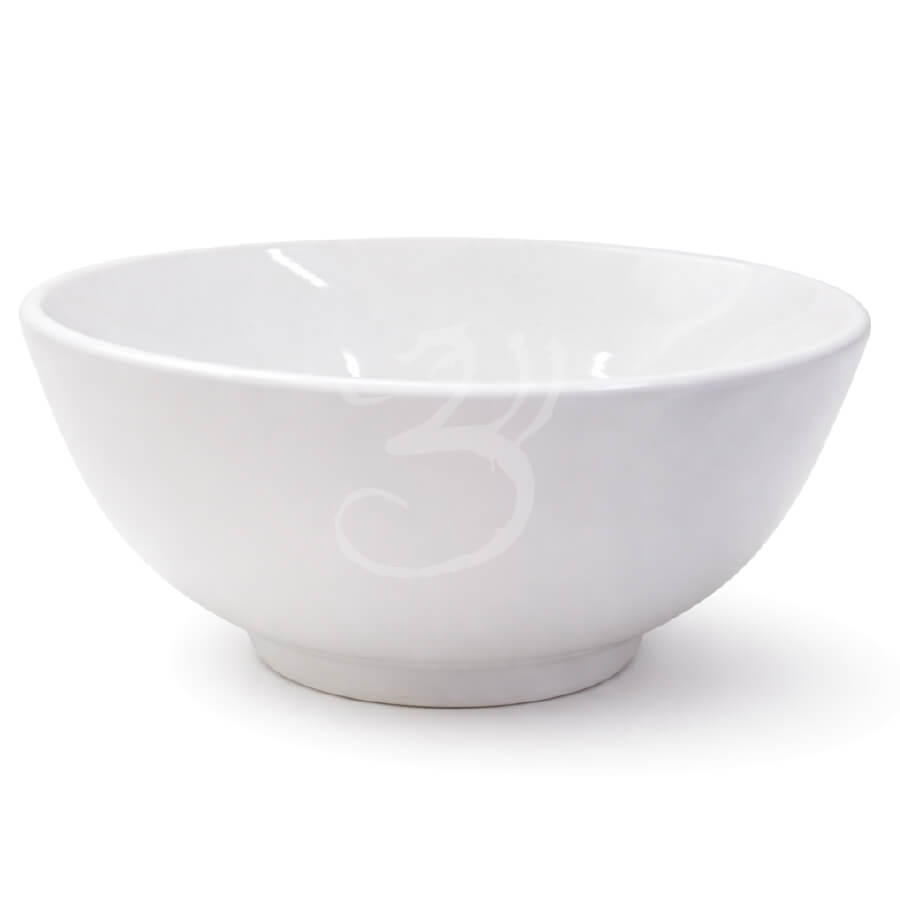 95040.jpg KERAMICKÁ MISKA • bílá - Obrázek 1