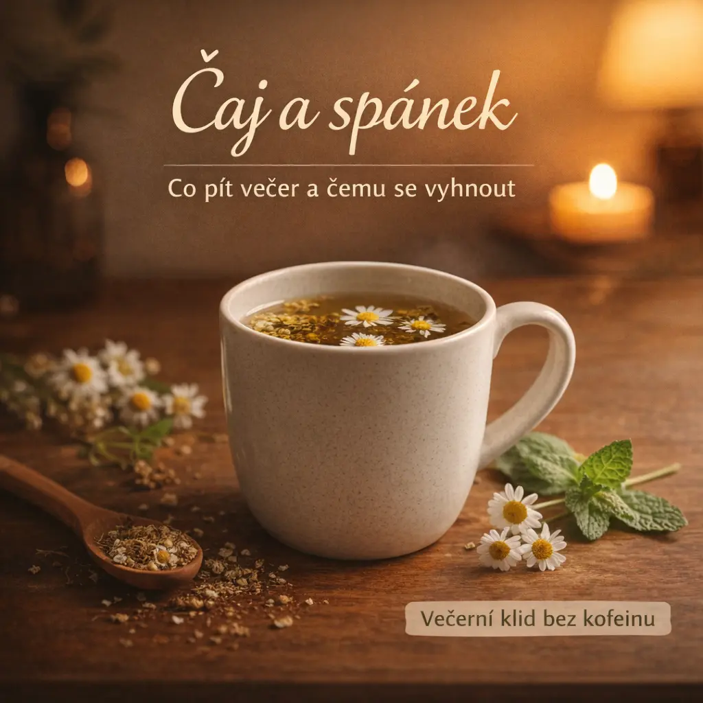 Čaj a spánek co pít večer a čemu se vyhnout