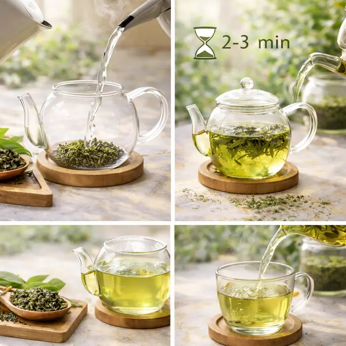 Jak připravit zelený čaj - odborný průvodce krok za krokem