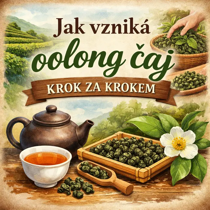Jak vzniká oolong čaj krok za krokem - Zelený Drak