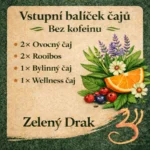 Vstupní balíček čajů bez kofeinu - Zelený Drak