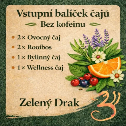 Vstupní balíček čajů bez kofeinu - Zelený Drak
